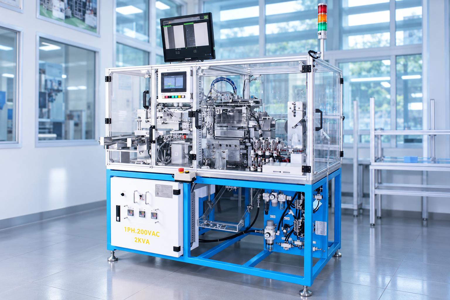 Automatic cable protective film laminating machine