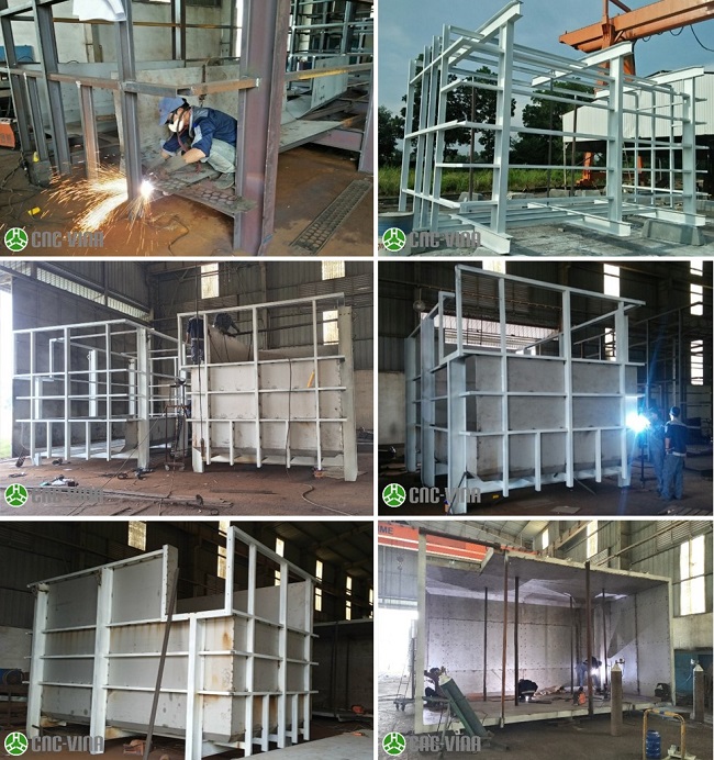 Processing and manufacturing industrial tanks and painting lines