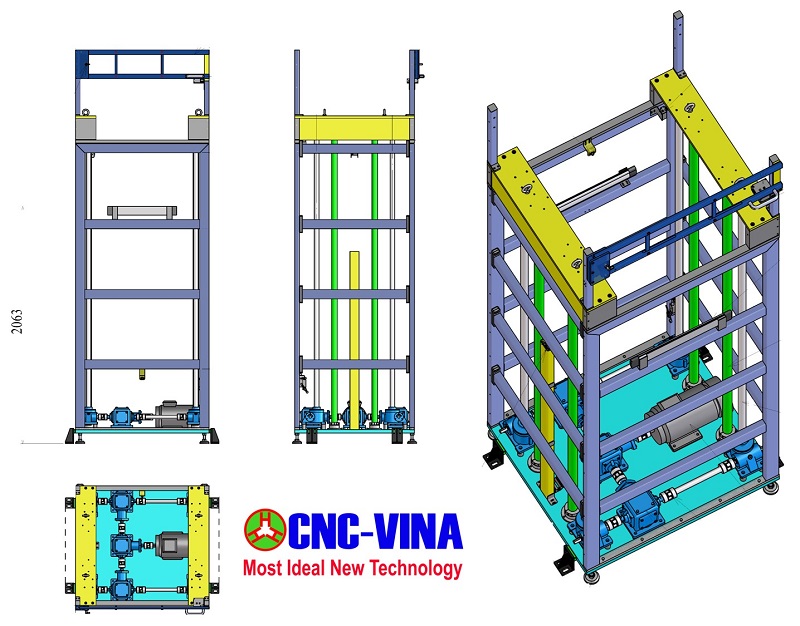 Trạm nâng và cân sản phẩm CNC VINA