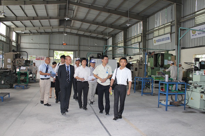CNC-VINA tiếp Đoàn “Viện Matsushita về điều hành và quản trị” Nhật Bản tham quan nhà máy.