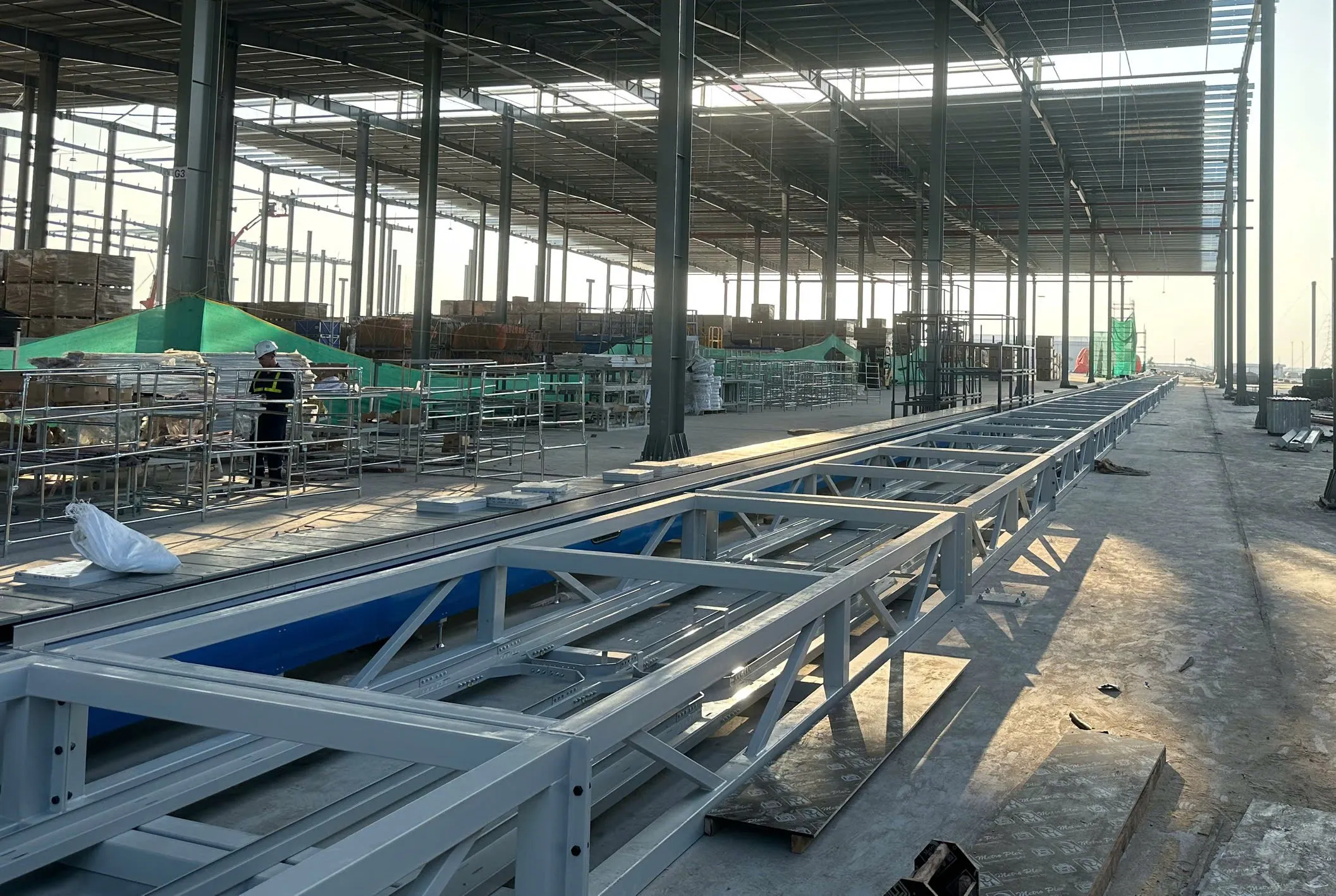 cnc vina hoan thien trien khai ket cau khung chinh cua day chuyen