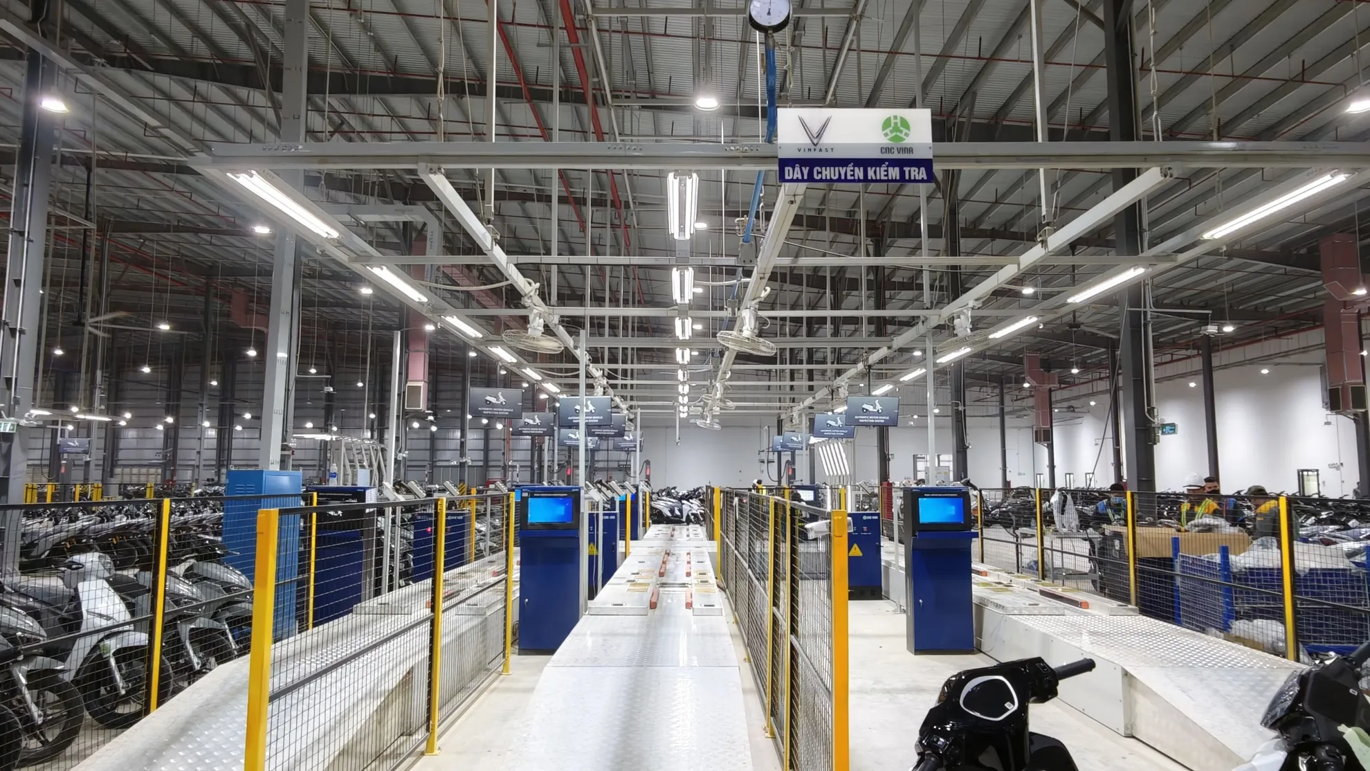 Dây chuyền kiểm tra xe máy điện - Giải pháp đảm bảo chất lượng xe trước khi xuất xưởng