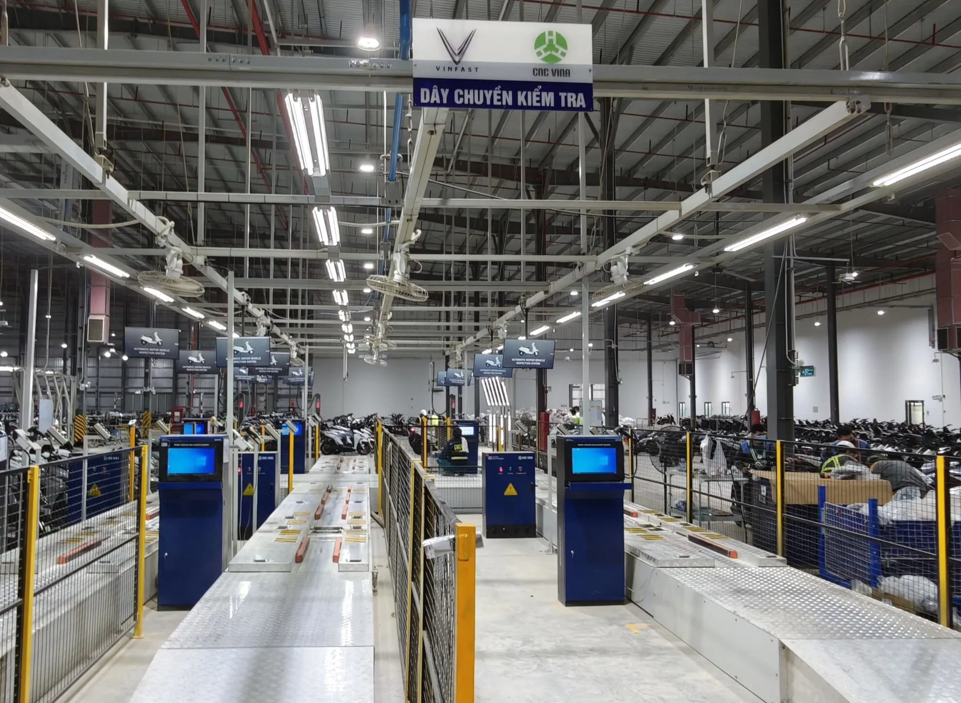 Dữ liệu kiểm tra đóng vai trò như thế nào trong dây chuyền kiểm tra xe máy điện?