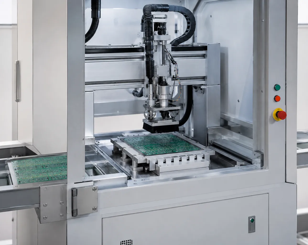 Automatic PCB cutting process Automatic PCB cutting process